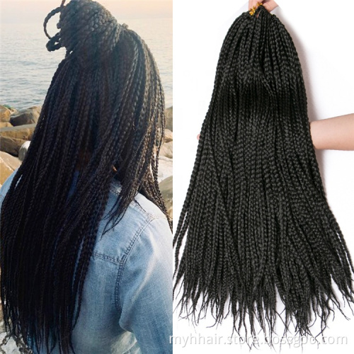 10 piece 22 Roots/pcs Ombre Synthetic Braiding Hair extension Heat Fiber Bulk pink,black Crochet braids 24 inch box braid